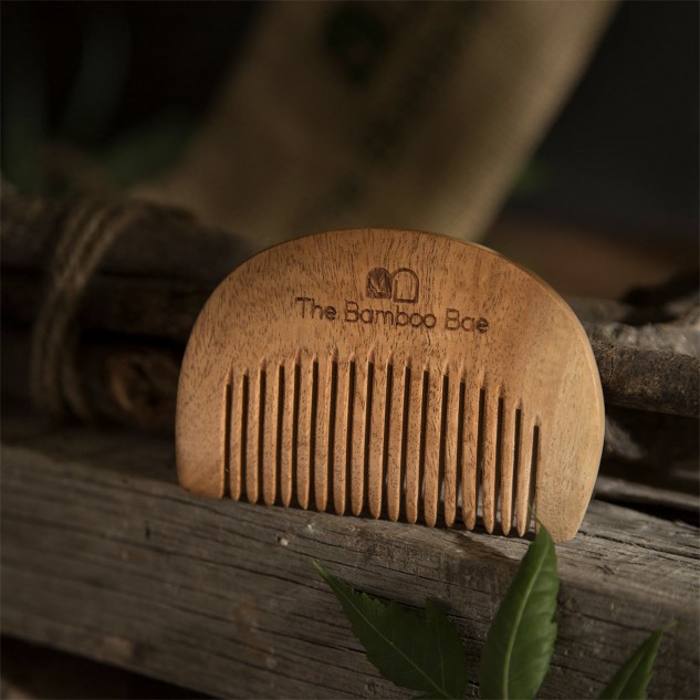 Handcrafted Neem Wood Beard Comb